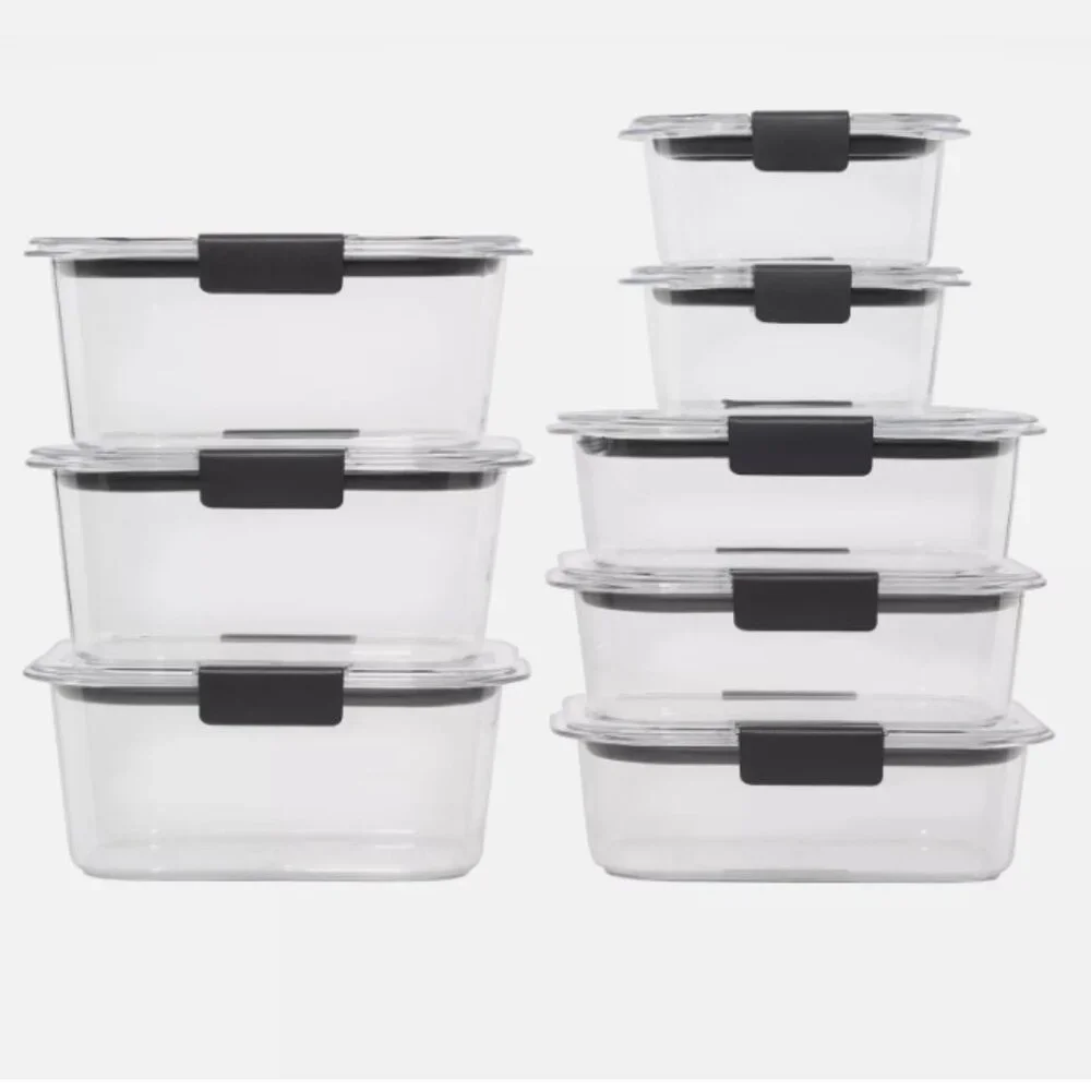 Rubbermaid 16_piece Brilliance Plastic Food Storage Containers